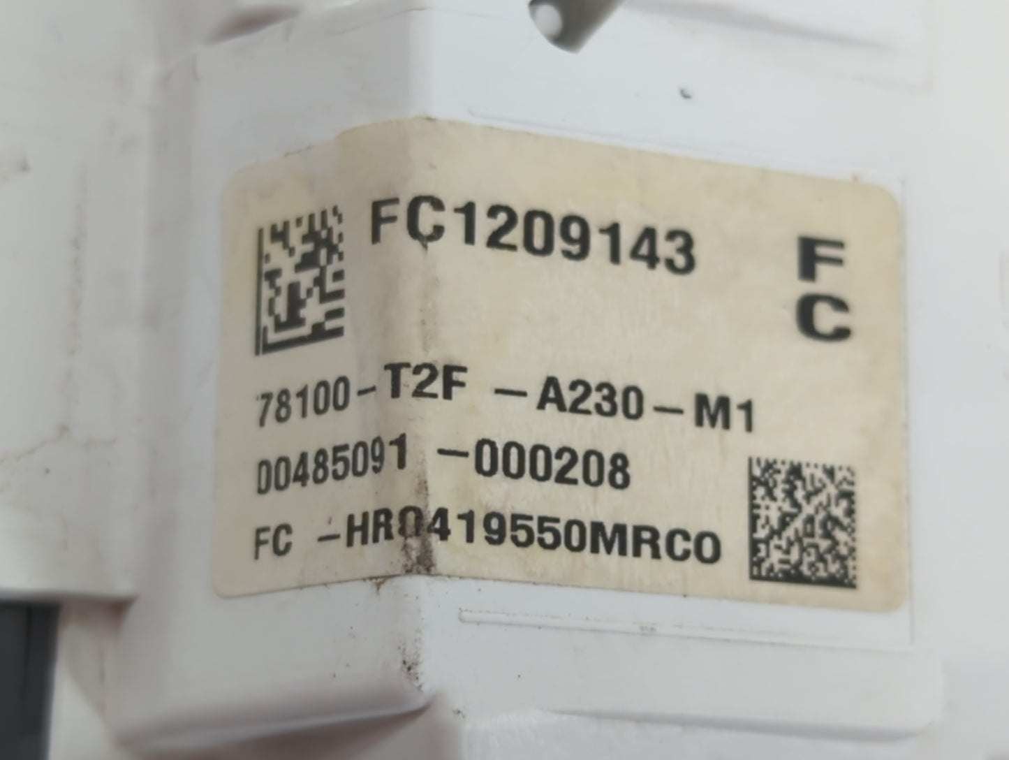 2015 Honda Accord Instrument Cluster Speedometer Gauges P/N:78100-T2F-A230-M1 Fits OEM Used Auto Parts - Oemusedautoparts1.c