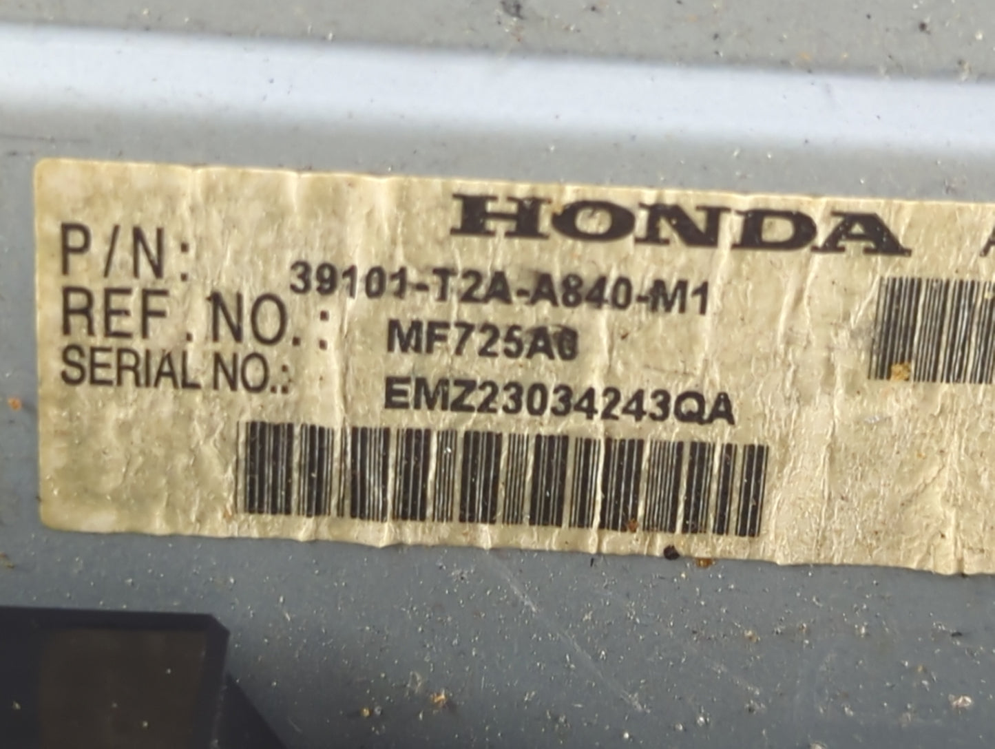 2013-2015 Honda Accord Radio AM FM Cd Player Receiver Replacement P/N:39101-T2A-A840-M1 MF725A Fits Fits 2013 2014 2015 OEM