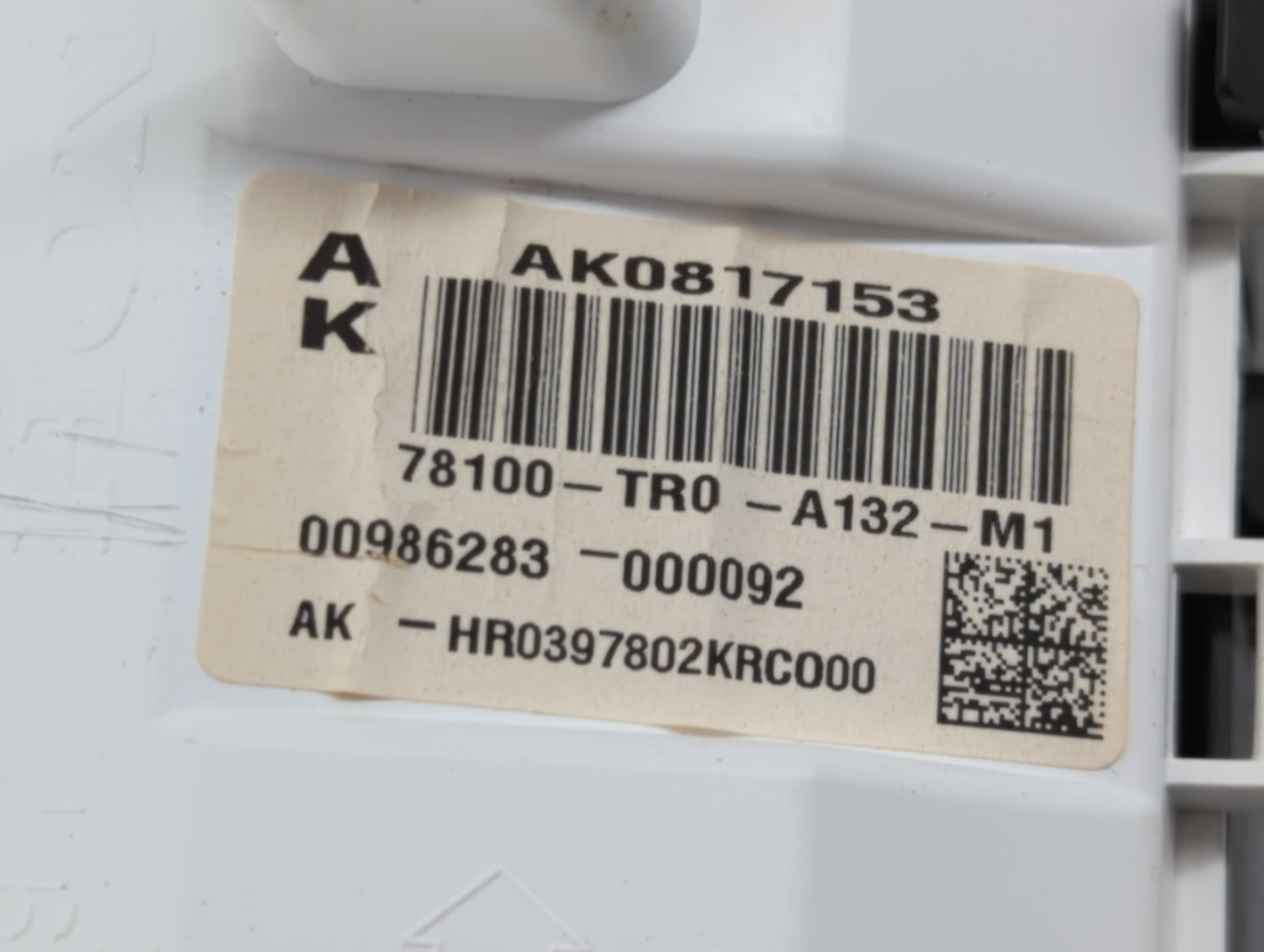 2014-2015 Honda Civic Instrument Cluster Speedometer Gauges P/N:78100-TR0-A132-M1 Fits Fits 2014 2015 OEM Used Auto Parts -