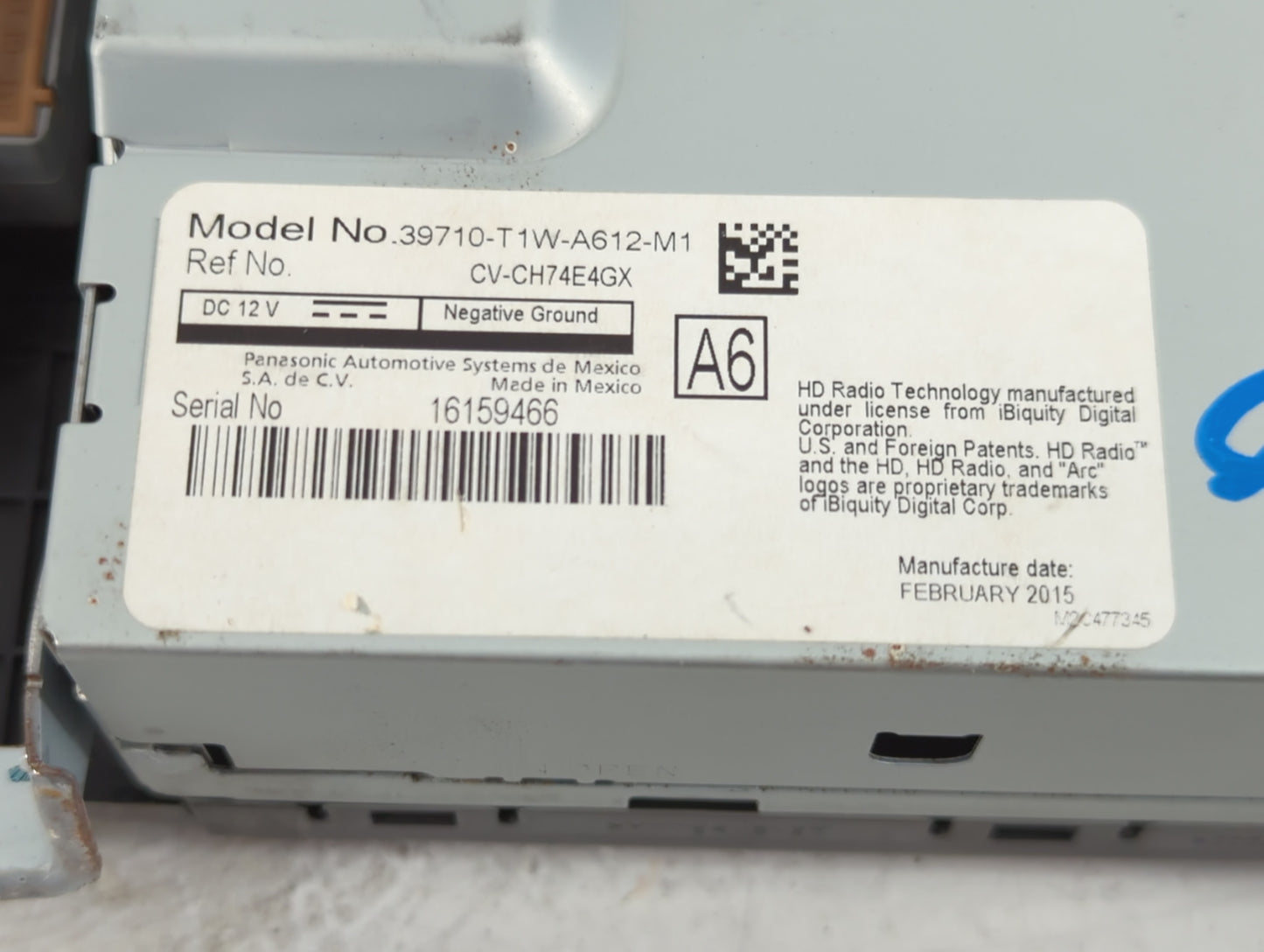 2015-2016 Honda Cr-v Information Display Screen - Oemusedautoparts1.com
