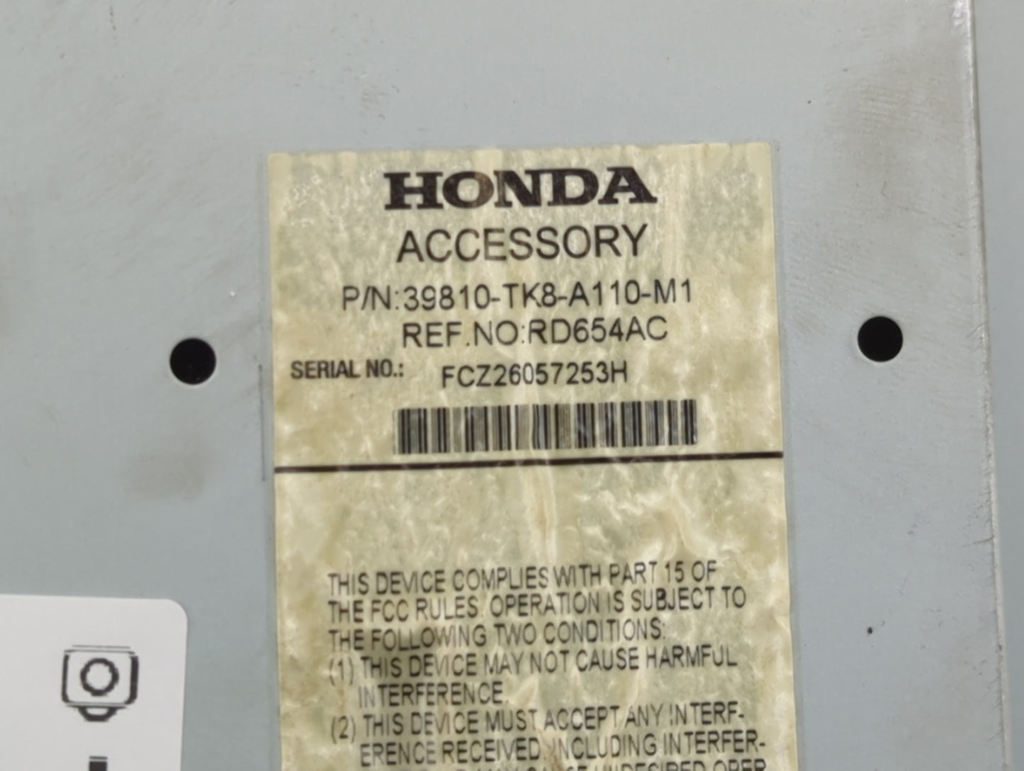 2014-2017 Honda Odyssey Information Display Screen - Oemusedautoparts1.com