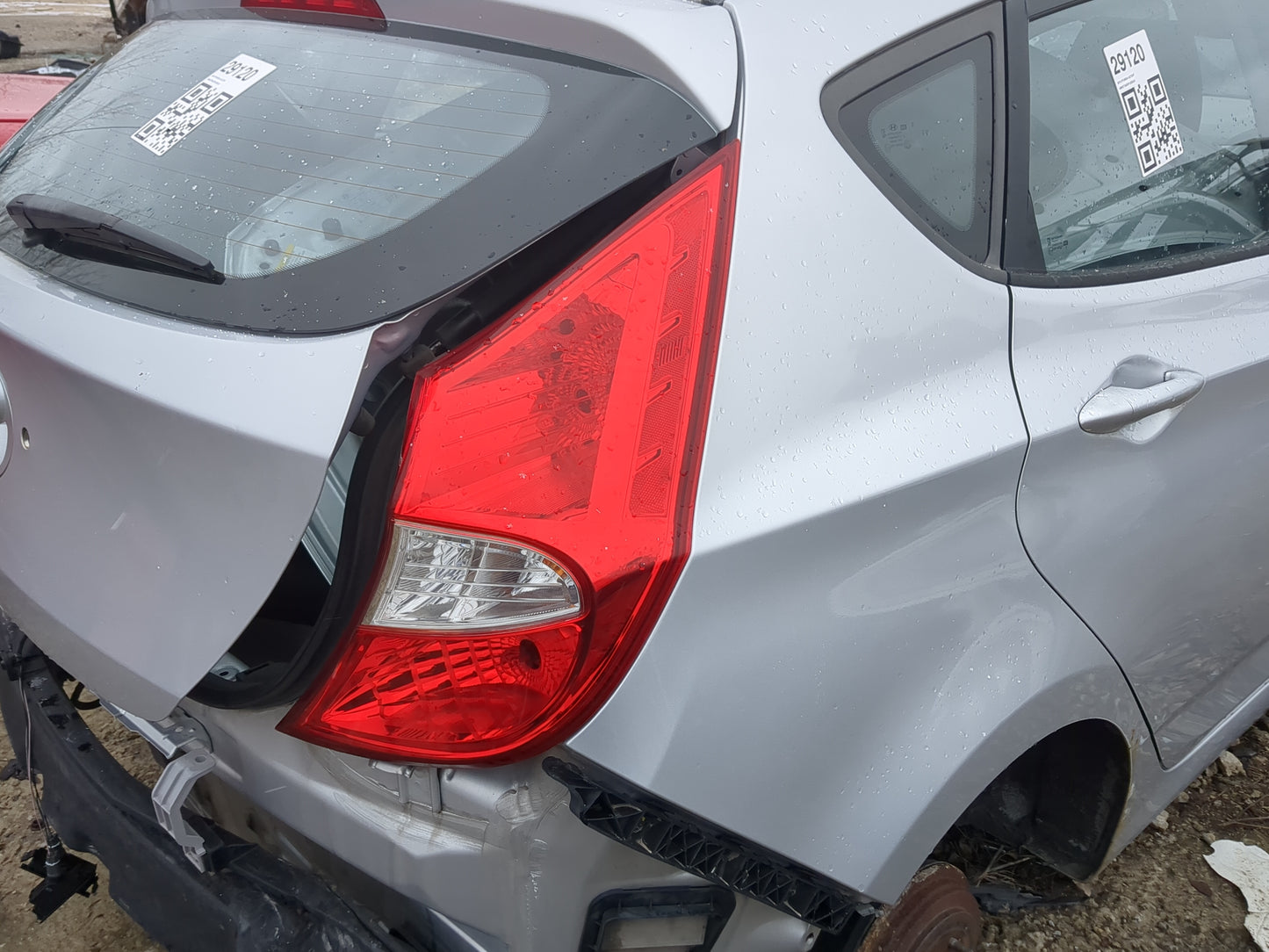 2012-2017 Hyundai Accent Tail Light Assembly Passenger Right OEM Fits Fits 2012 2013 2014 2015 2016 2017 OEM Used Auto Parts