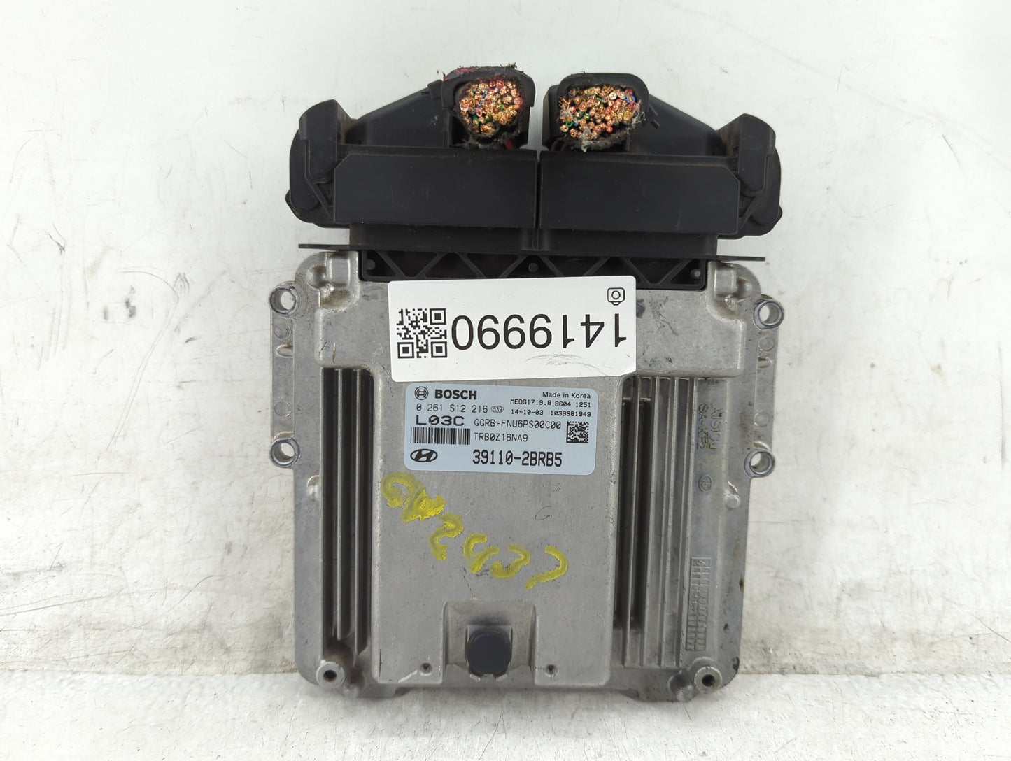 2015-2017 Hyundai Accent PCM Engine Control Computer ECU ECM PCU OEM P/N:39110-2BRB5 Fits Fits 2015 2016 2017 OEM Used Auto