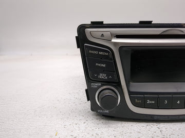 2015-2017 Hyundai Accent Radio AM FM Cd Player Receiver Replacement P/N:96170-1R152SDH Fits Fits 2015 2016 2017 OEM Used Auto Parts