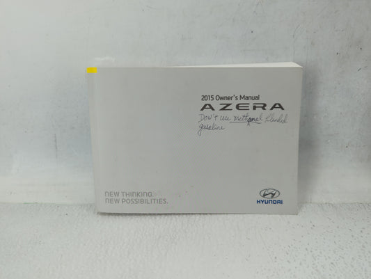 2015 Hyundai Azera Owners Manual Book Guide P/N:F3V0-EU40A OEM Used Auto Parts