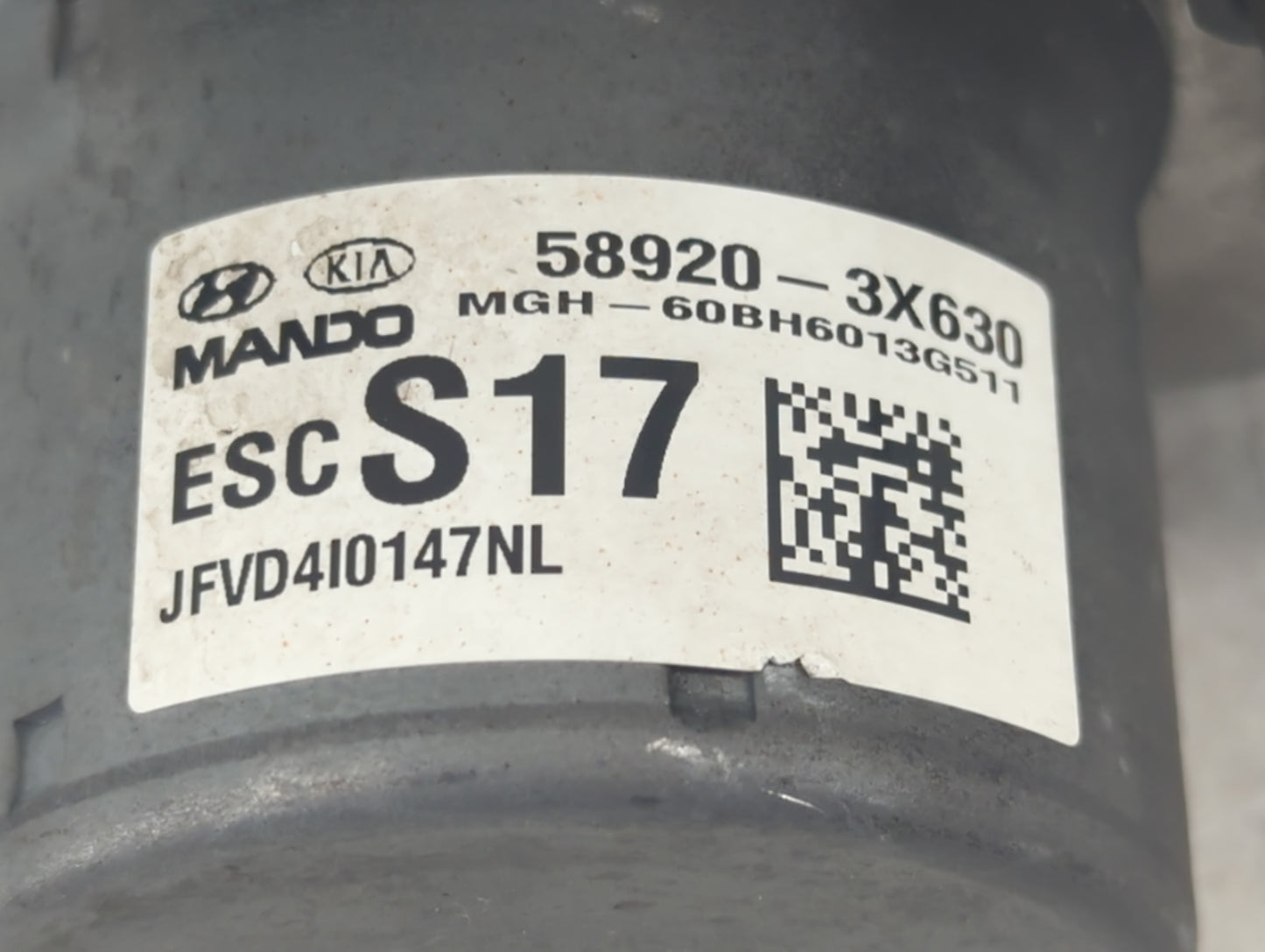 2014-2016 Hyundai Elantra ABS Pump Control Module Replacement P/N:58920-3X630 Fits Fits 2014 2015 2016 OEM Used Auto Parts -