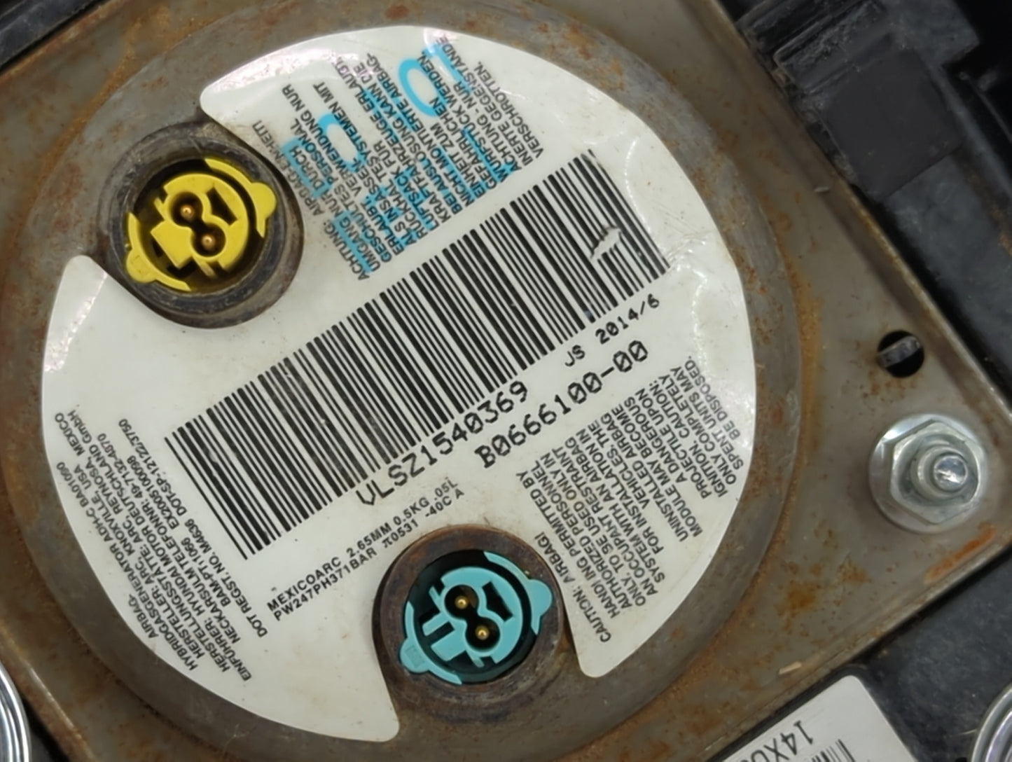 2011-2016 Hyundai Elantra Air Bag Driver Left Steering Wheel Mounted 1458654 - Oemusedautoparts1.com