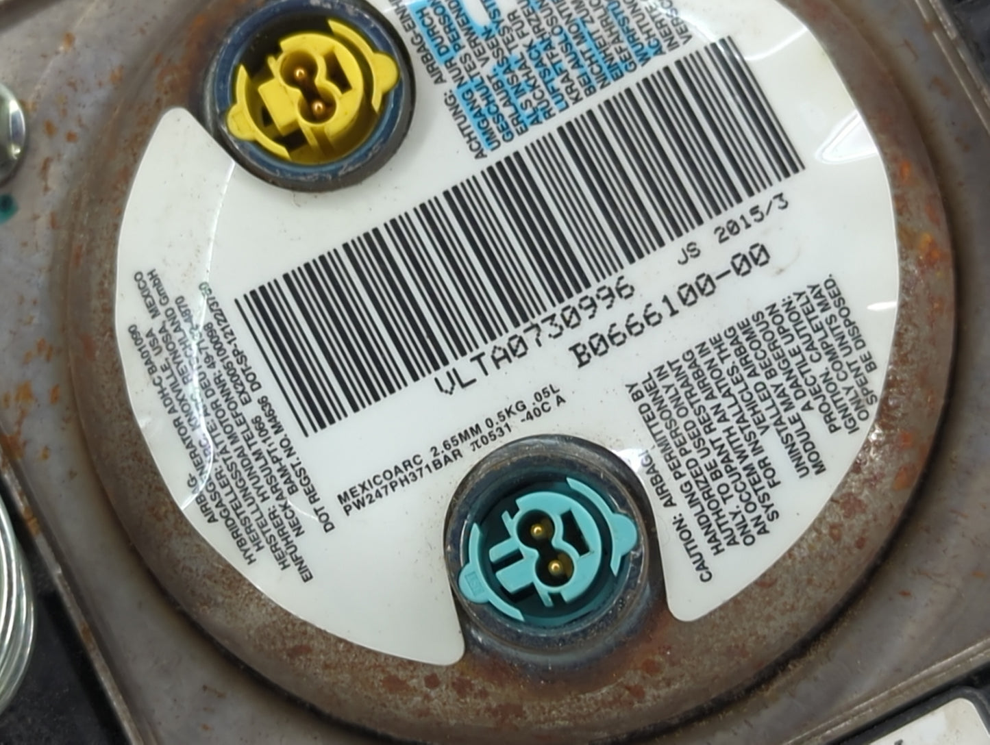 2011-2016 Hyundai Elantra Air Bag Driver Left Steering Wheel Mounted 1458779 - Oemusedautoparts1.com