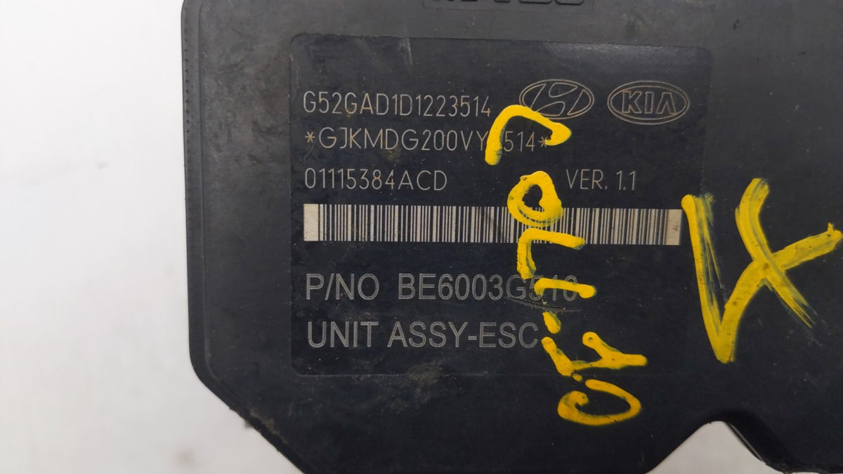 2014-2016 Hyundai Elantra Anti-Lock Brake ABS Pump Module Actuator OEM P/N:58920-3X630 Fits Fits 2014 2015 2016 OEM Used Aut