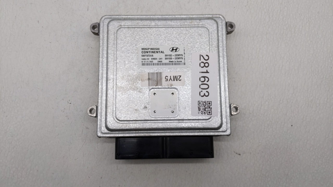 2015 Hyundai Elantra PCM Engine Control Computer ECU ECM PCU OEM P/N:39102-2EMY5 39103-2EMY5 Fits OEM Used Auto Parts - Oemu