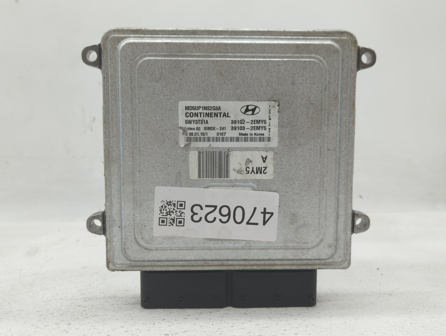 2015 Hyundai Elantra PCM Engine Control Computer ECU ECM PCU OEM P/N:39103-2EMY5 39102-2EMY5 Fits OEM Used Auto Parts - Oemu