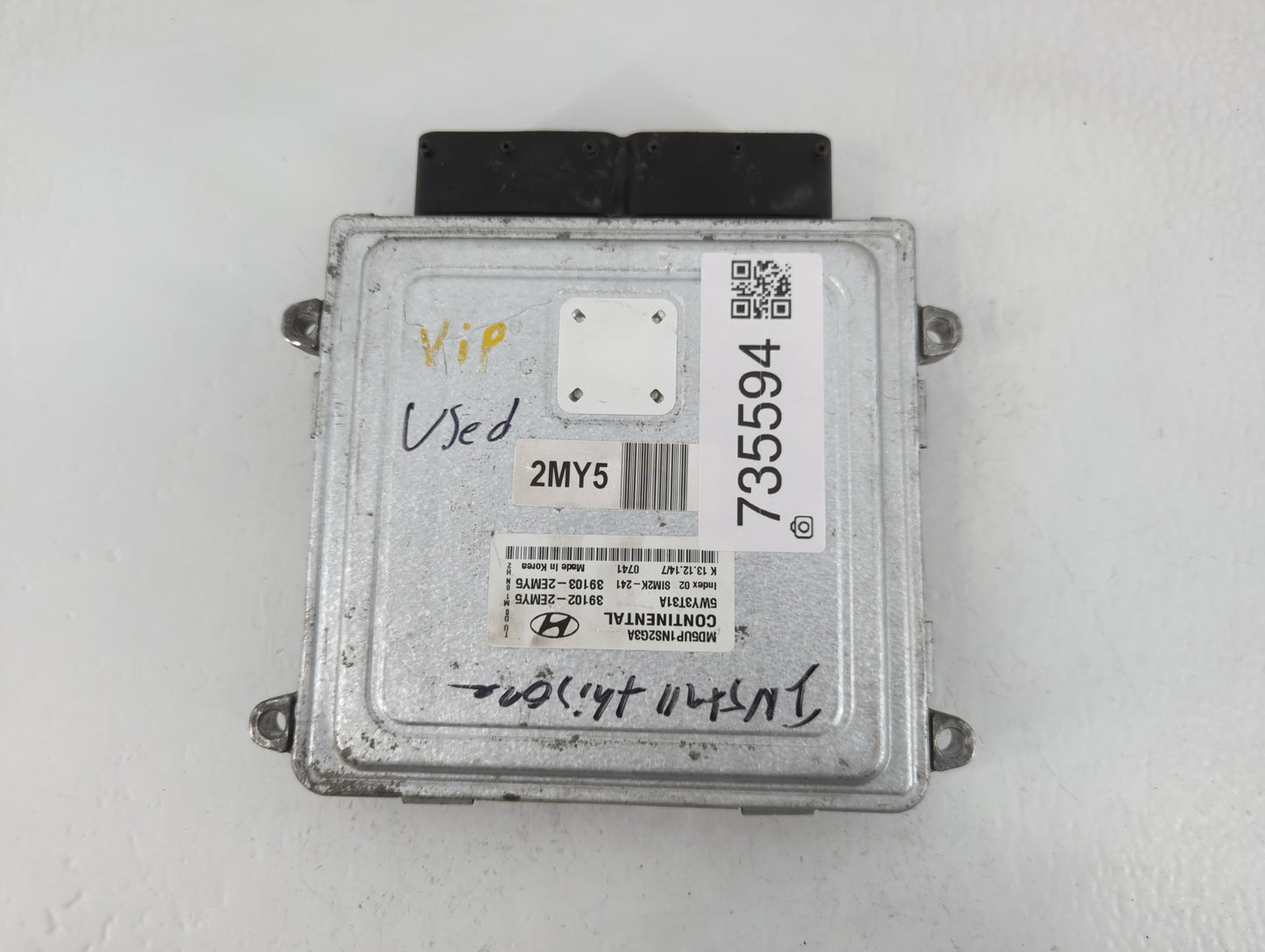 2015 Hyundai Elantra PCM Engine Control Computer ECU ECM PCU OEM P/N:39103-2EMY5 39102-2EMY5 Fits OEM Used Auto Parts - Oemu