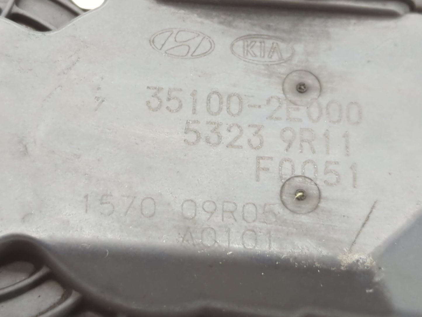 2011-2020 Hyundai Elantra Throttle Body P/N:35100-2E000 Fits Fits 2011 2012 2013 2014 2015 2016 2017 2018 2019 2020 2021 OEM