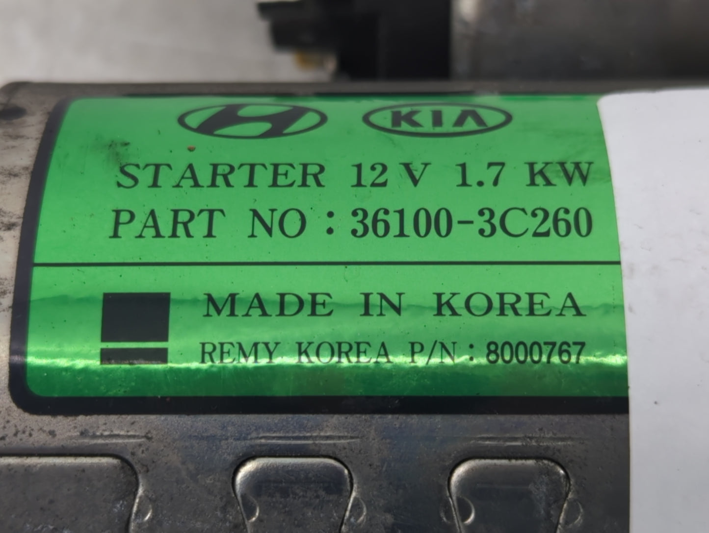 2013-2015 Hyundai Santa Fe Car Starter Motor Solenoid OEM P/N:36100-3C260 Fits Fits 2012 2013 2014 2015 2016 OEM Used Auto P