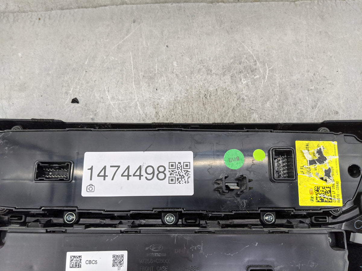 2015-2017 Hyundai Sonata Climate Control Module Temperature AC/Heater Replacement P/N:97250-C2XXX 97250-C2AA0 Fits OEM Used