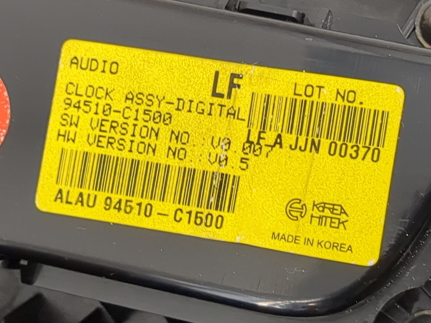 2015-2017 Hyundai Sonata Climate Control Module Temperature AC/Heater Replacement P/N:94510-C1500 Fits Fits 2015 2016 2017 O