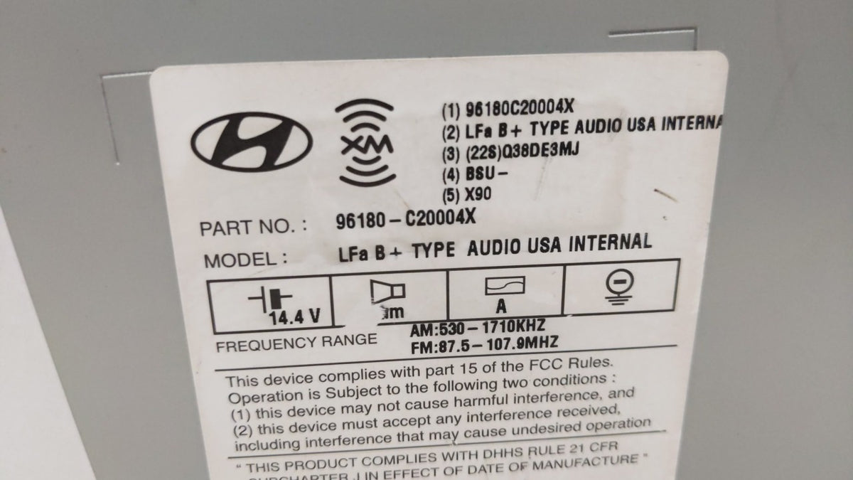 2015-2015 Hyundai Sonata Am Fm Cd Player Radio Receiver 148379 - Oemusedautoparts1.com