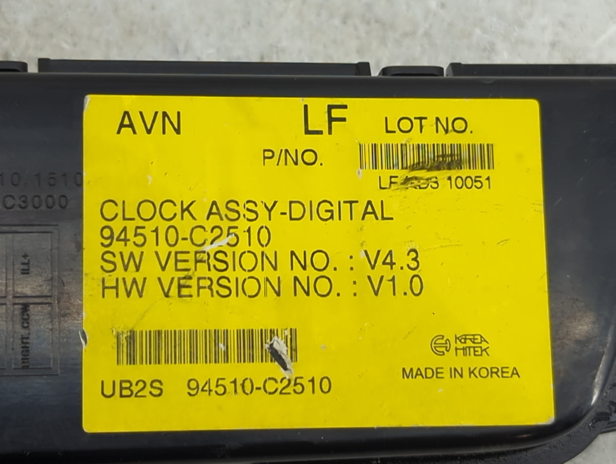 2015-2017 Hyundai Sonata Climate Control Module Temperature AC/Heater Replacement P/N:94510-C2510 Fits Fits 2015 2016 2017 O