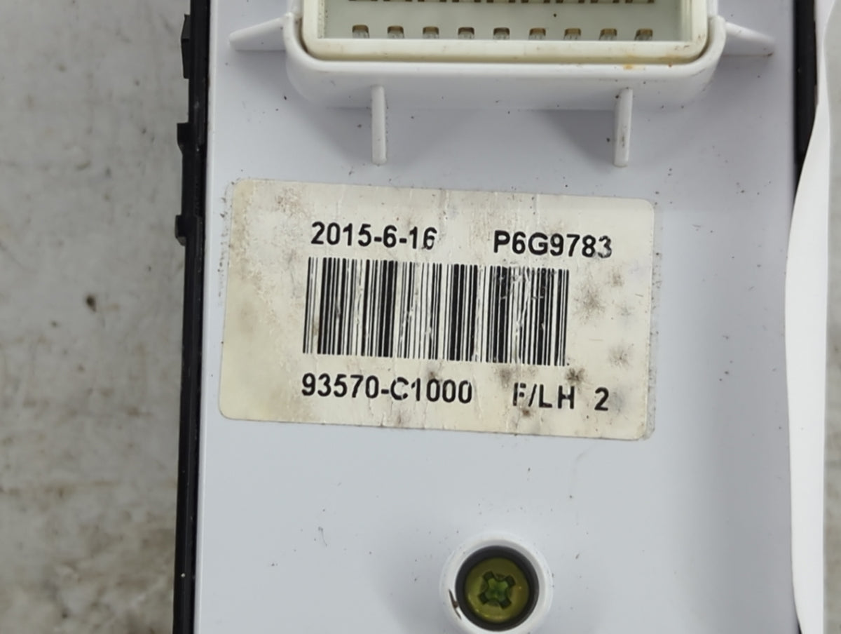 2015-2019 Hyundai Sonata Master Power Window Switch Replacement Driver Side Left P/N:93570-C1000 P6G9783 Fits OEM Used Auto
