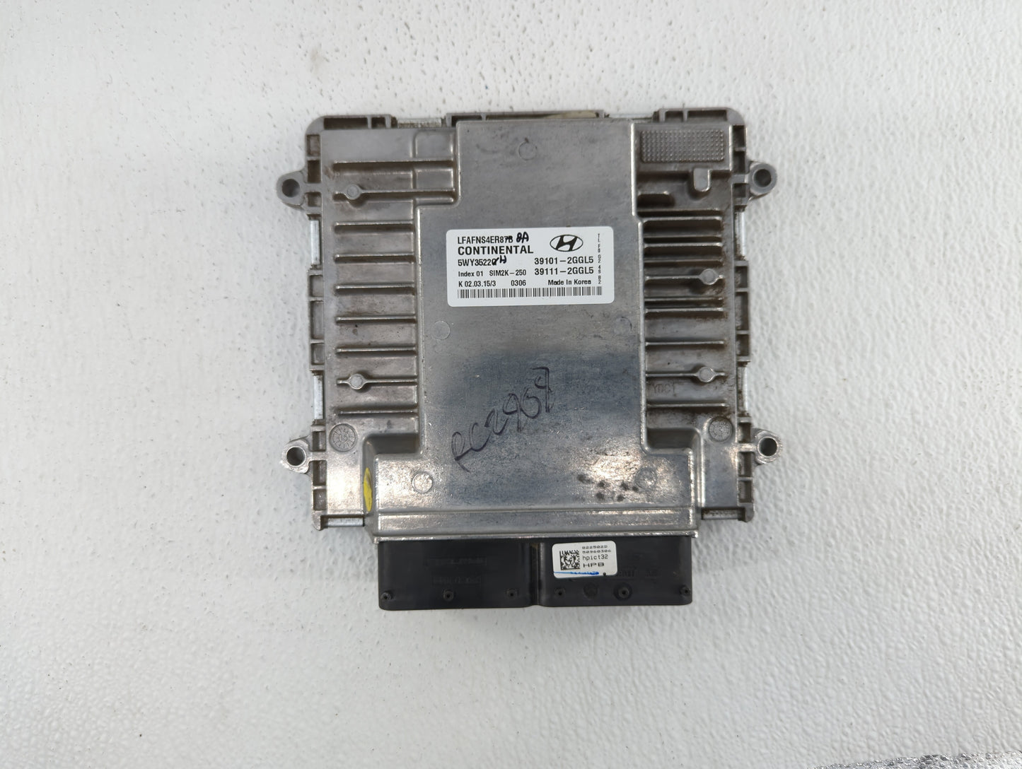 2015-2017 Hyundai Sonata PCM Engine Control Computer ECU ECM PCU OEM P/N:39101-2GGL5 39111-2GGL5 Fits Fits 2015 2016 2017 OE