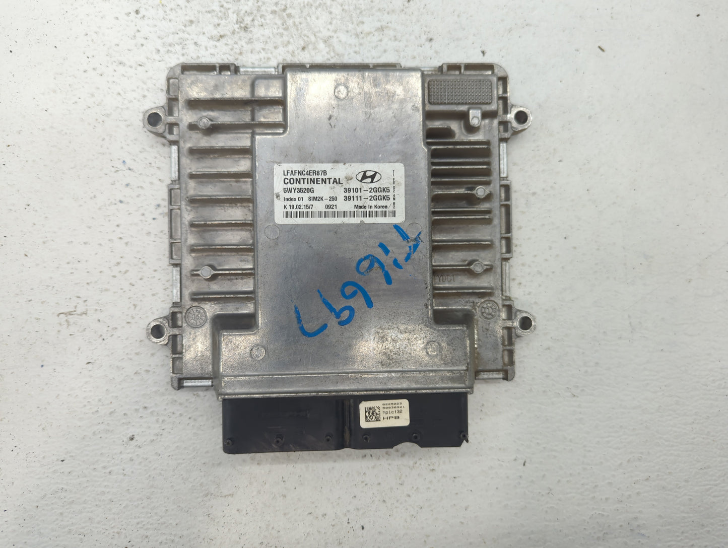 2015-2017 Hyundai Sonata PCM Engine Control Computer ECU ECM PCU OEM P/N:39111-2GGK5 39101-2GGK5 Fits Fits 2015 2016 2017 OE