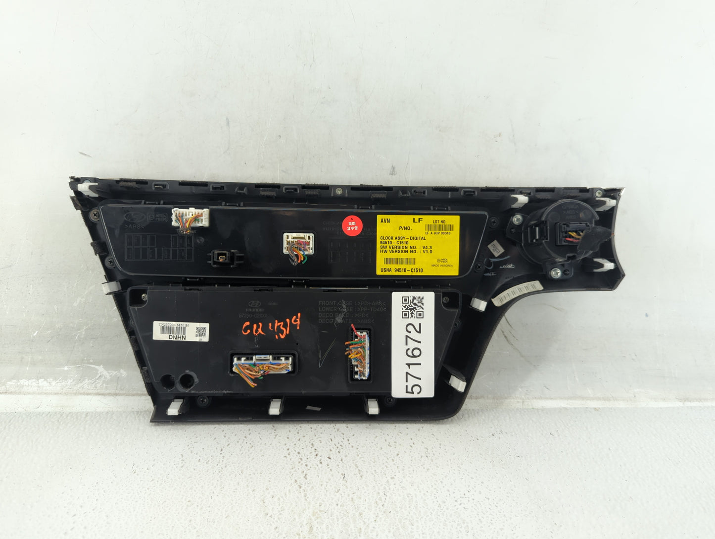 2011-2015 Hyundai Sonata Climate Control Module Temperature AC/Heater Replacement P/N:94510-C1510 Fits OEM Used Auto Parts -