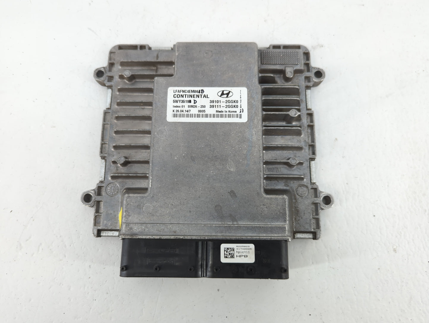 2015-2017 Hyundai Sonata PCM Engine Control Computer ECU ECM PCU OEM P/N:39111-2GGK0 39101-2GGK0 Fits Fits 2015 2016 2017 OE