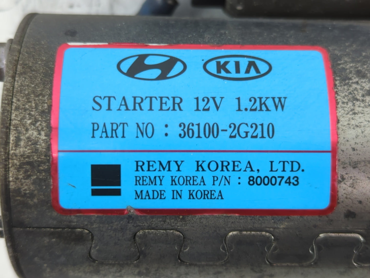 2008-2015 Hyundai Sonata Car Starter Motor Solenoid OEM P/N:8000743 36100-2G210 Fits OEM Used Auto Parts - Oemusedautoparts1