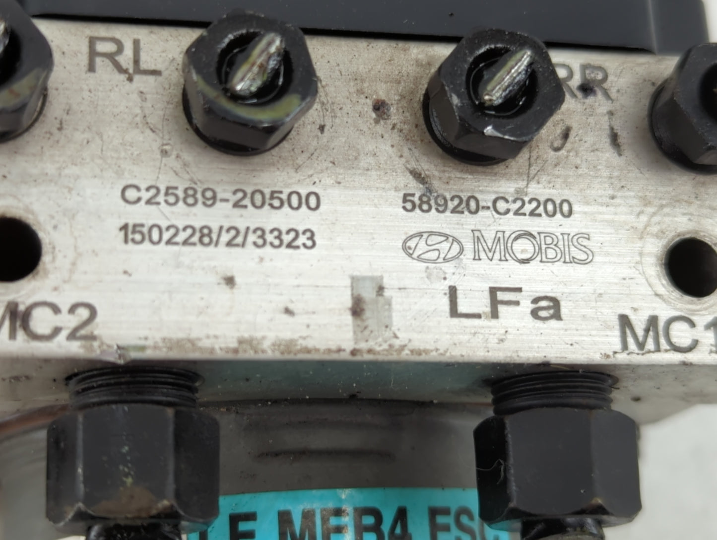 2015 Hyundai Sonata ABS Pump Control Module Replacement P/N:C2589-20500 DR33-2C405-AD Fits OEM Used Auto Parts - Oemusedauto