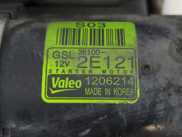 2014-2015 Hyundai Tucson Car Starter Motor Solenoid OEM P/N:1206214 36100-2E121 Fits Fits 2014 2015 2016 OEM Used Auto Parts