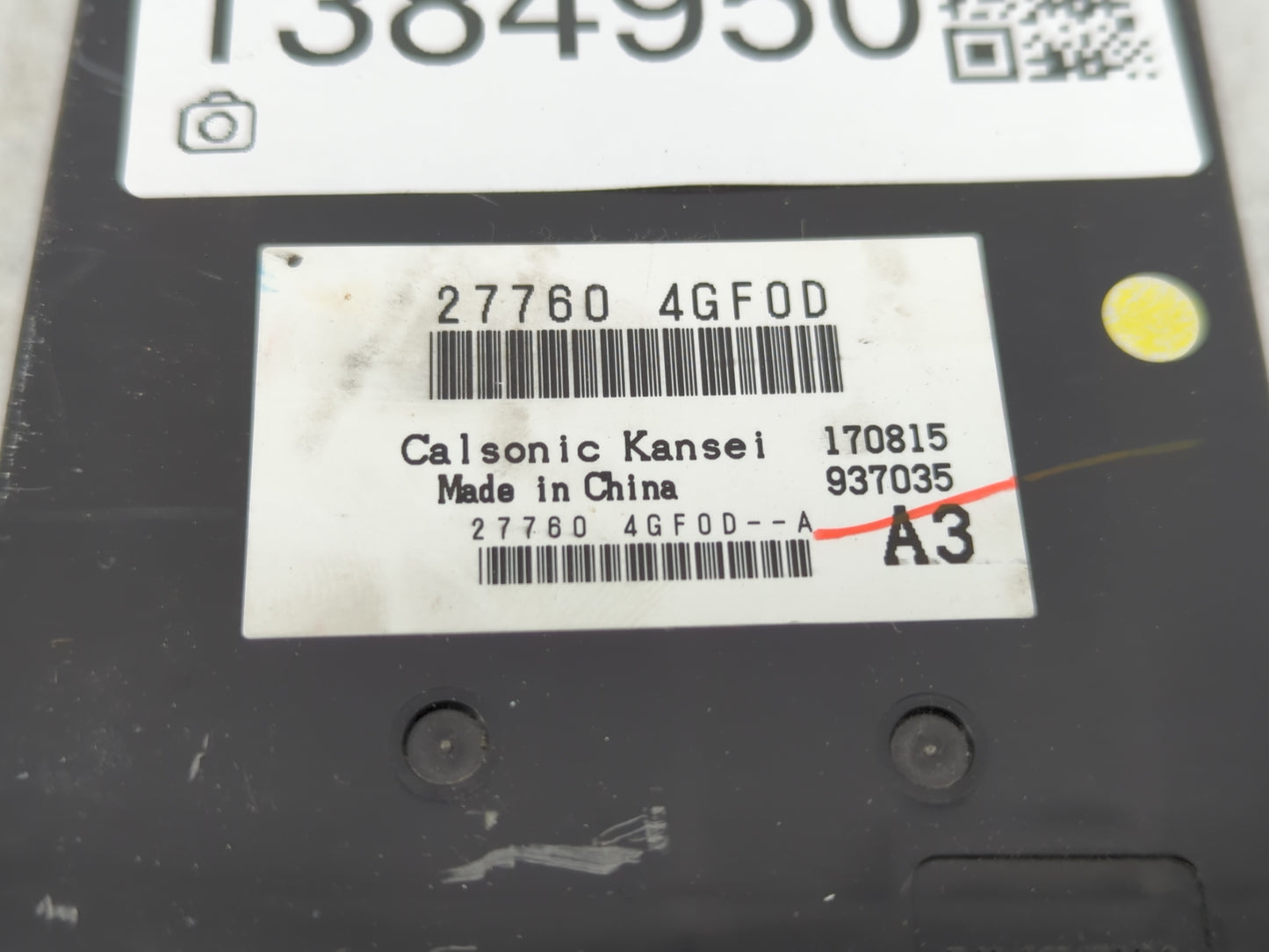 2015-2020 Infiniti Q50 Radio AM FM Cd Player Receiver Replacement P/N:277604GF0D Fits Fits 2015 2016 2017 2018 2019 2020 OEM