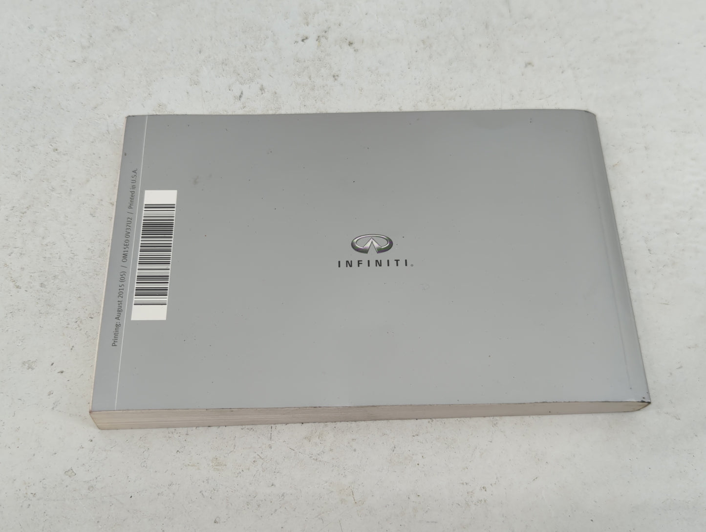 2015 Infiniti Q50 Owners Manual Book Guide OEM Used Auto Parts - Oemusedautoparts1.com