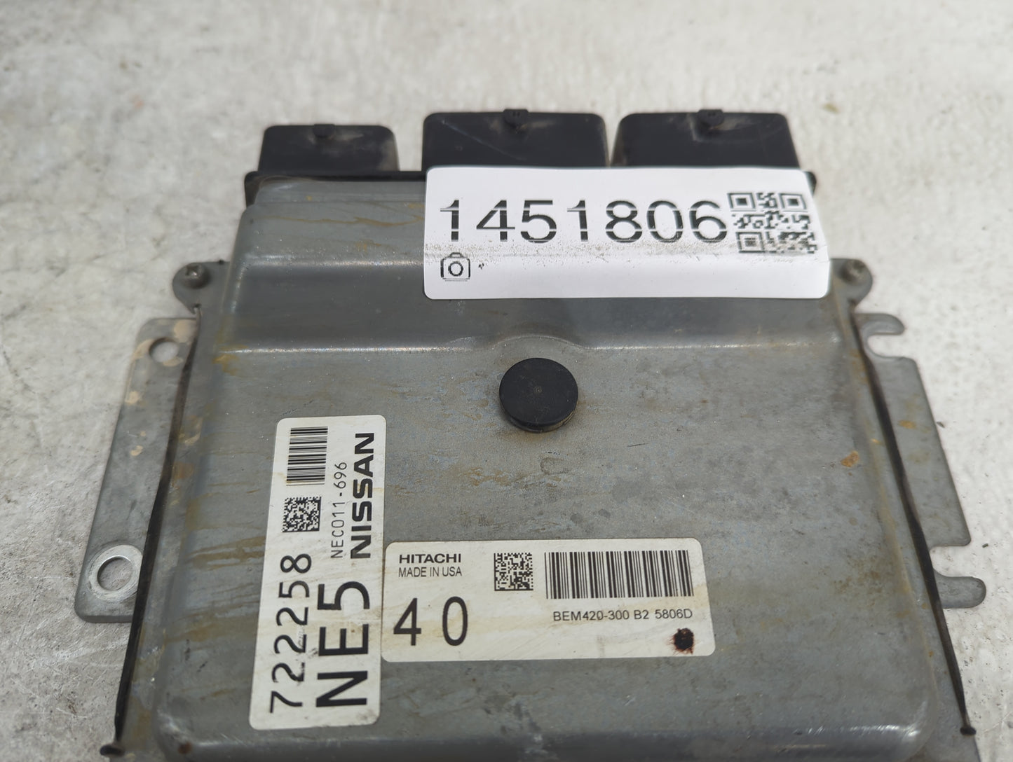2015-2016 Infiniti Qx60 PCM Engine Control Computer ECU ECM PCU OEM P/N:NEC011-696 BEM420-300 B2 Fits Fits 2015 2016 2017 OE