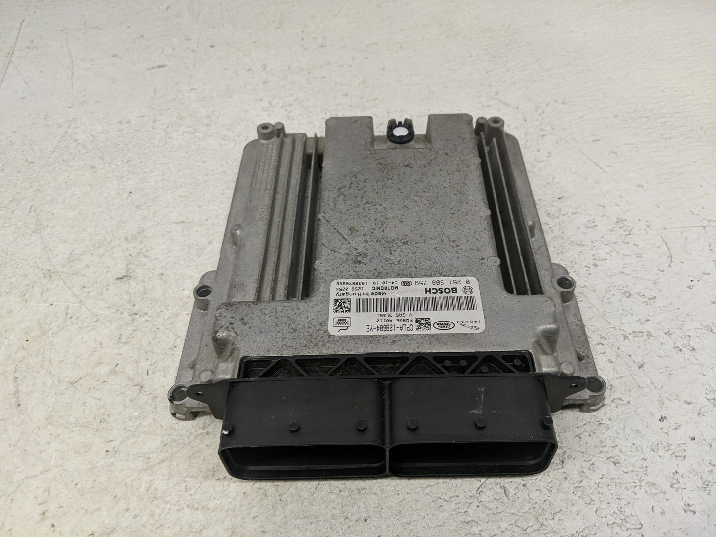 2014-2018 Jaguar F-Type PCM Engine Control Computer ECU ECM PCU OEM P/N:CPLA-12B684-YE 0 261 508 759 Fits OEM Used Auto Part