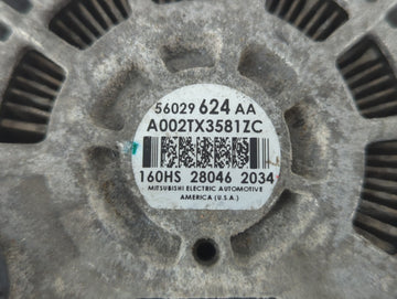2014-2018 Jeep Cherokee Alternator Replacement Generator Charging Assembly Engine OEM P/N:56029624AA Fits OEM Used Auto Parts