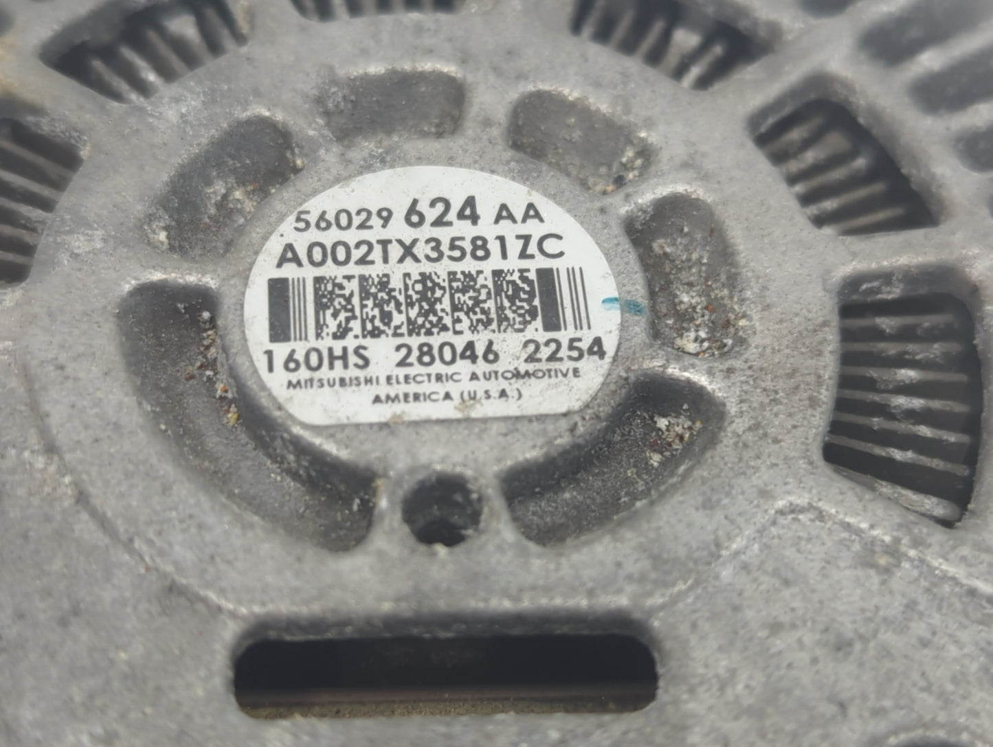 2014-2018 Jeep Cherokee Alternator Replacement Generator Charging Assembly Engine OEM P/N:A002TX3581ZC 56029624AA Fits OEM U