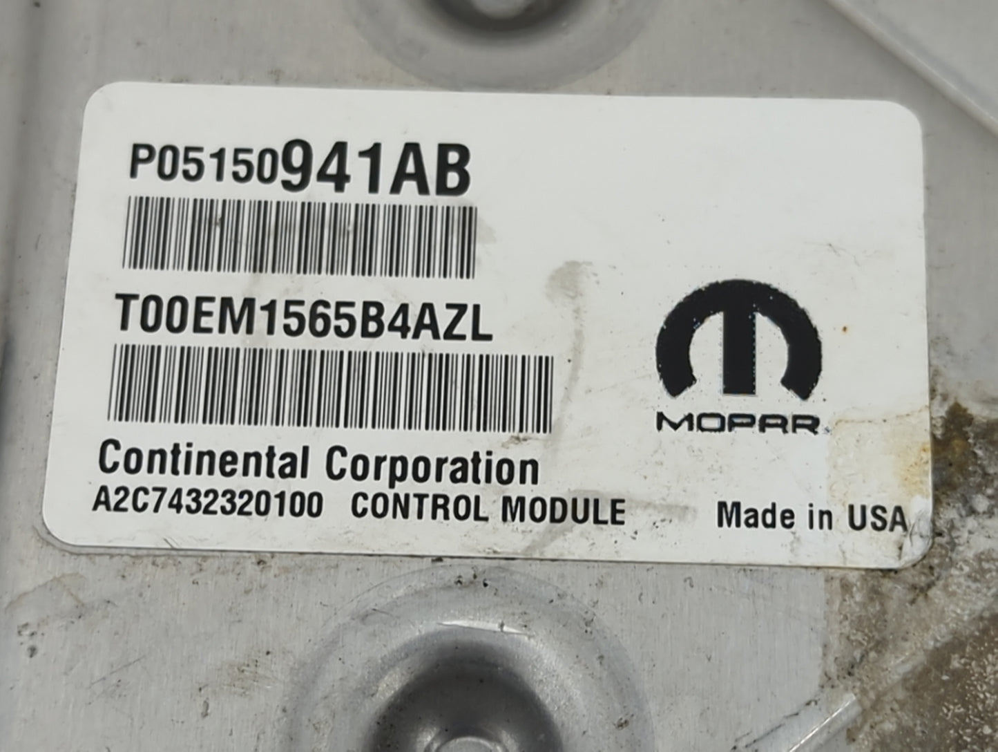 2013-2017 Jeep Compass PCM Engine Control Computer ECU ECM PCU OEM P/N:P05150941AB T00EM1565B4AZL Fits OEM Used Auto Parts -