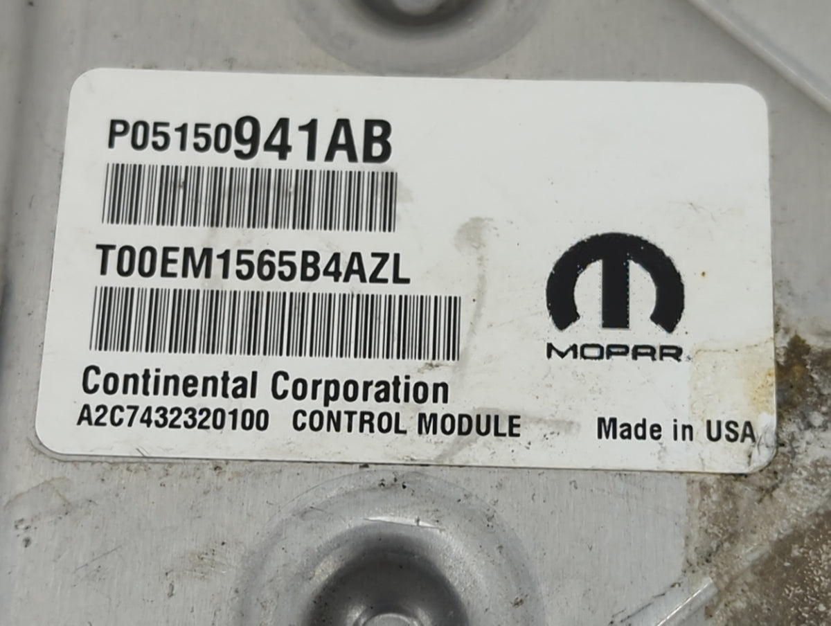 2013-2017 Jeep Compass PCM Engine Control Computer ECU ECM PCU OEM P/N:P05150941AB T00EM1565B4AZL Fits OEM Used Auto Parts -