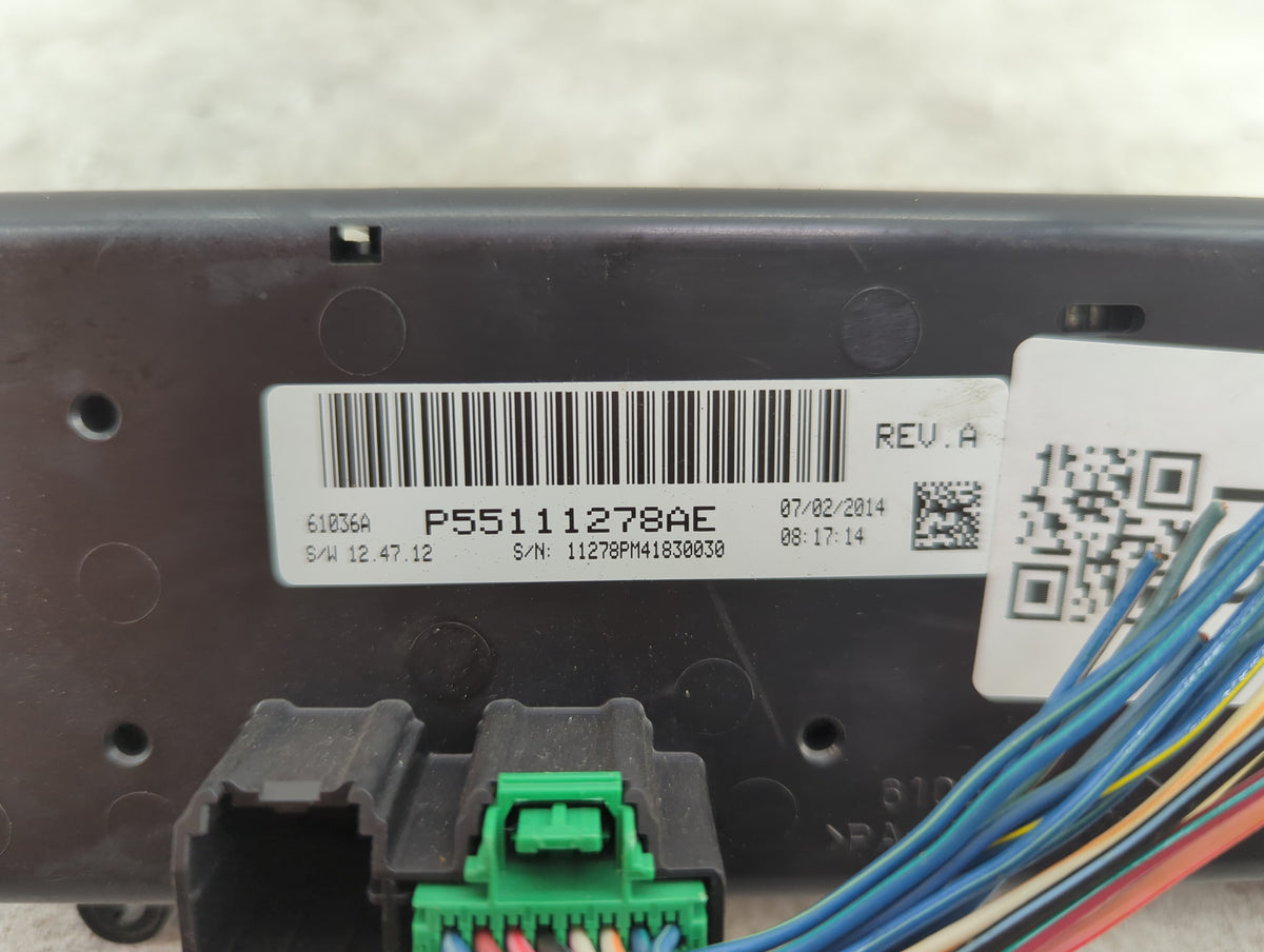 2015 Jeep Compass Climate Control Module Temperature AC/Heater Replacement P/N:P55111278AE Fits Fits 2011 2012 2013 2014 201
