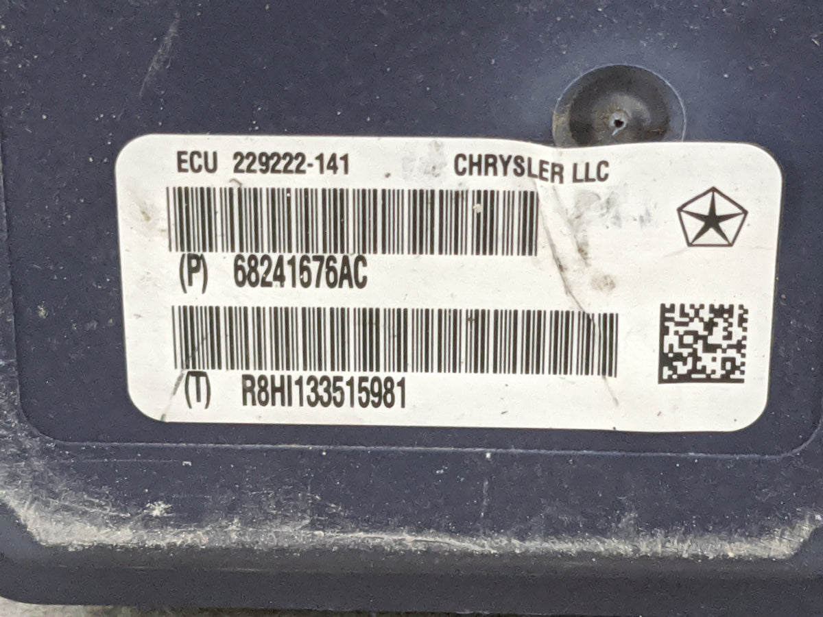 2015 Jeep Grand Cherokee Anti-Lock Brake ABS Pump Module Actuator OEM P/N:68241676AC P68241676AC, 229222-141 Fits OEM Used A