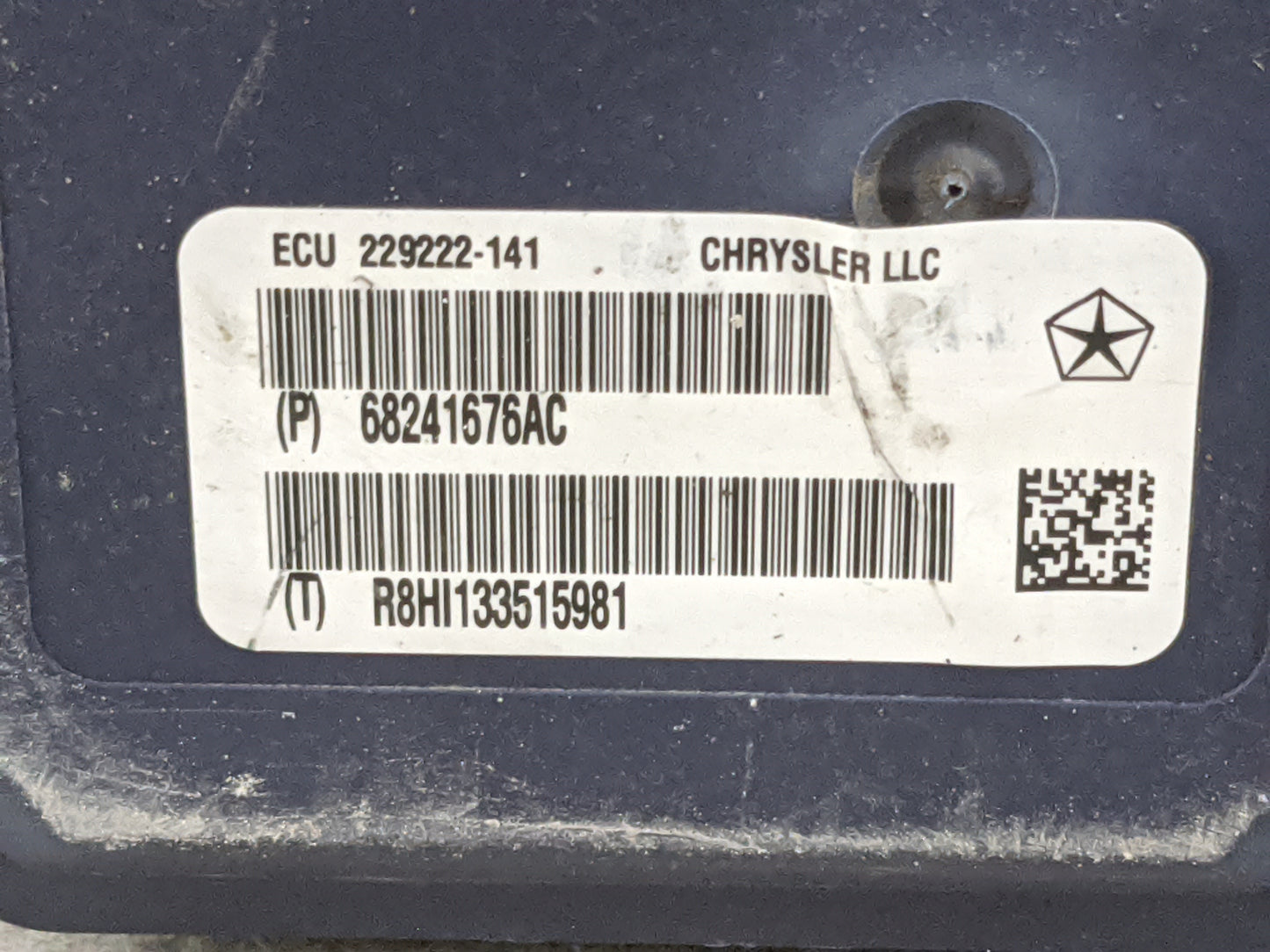 2015 Jeep Grand Cherokee ABS Pump Control Module Replacement P/N:68241676AC P68241676AC, 229222-141 Fits OEM Used Auto Parts