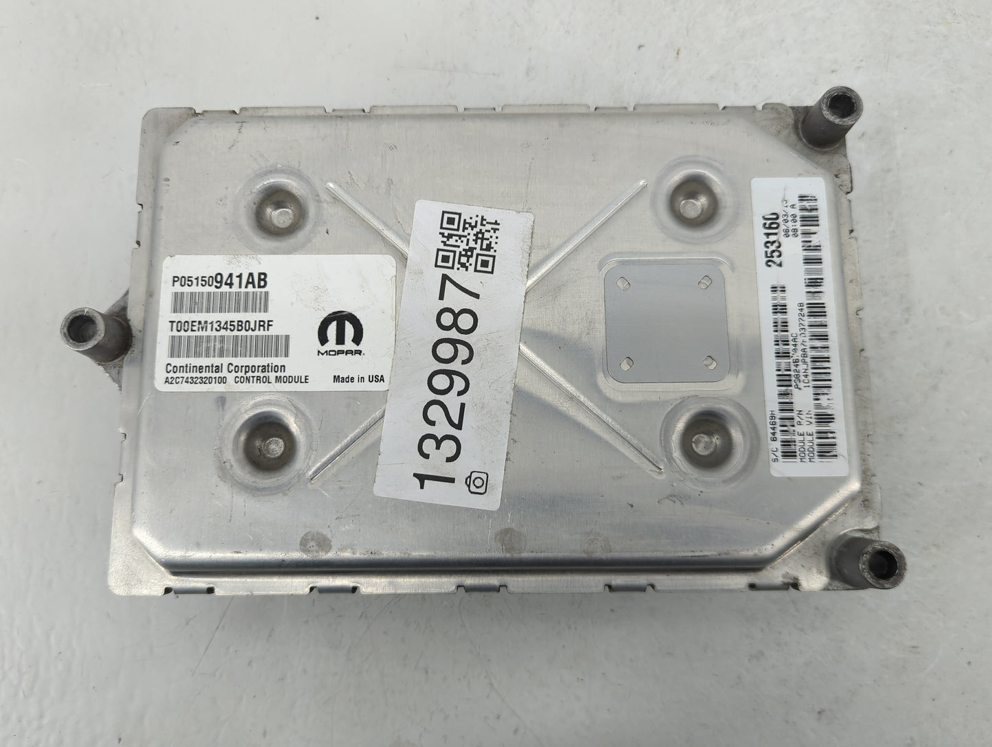 2015-2017 Jeep Patriot PCM Engine Control Computer ECU ECM PCU OEM P/N:P05150941AB Fits Fits 2015 2016 2017 OEM Used Auto Pa