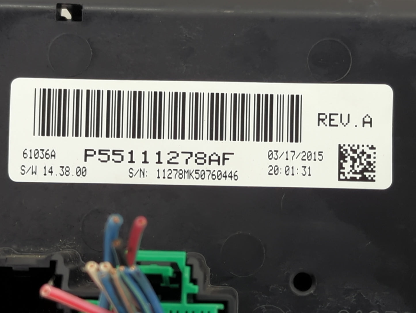 2011-2017 Jeep Patriot Climate Control Module Temperature AC/Heater Replacement P/N:P5111278AF Fits OEM Used Auto Parts - Oe