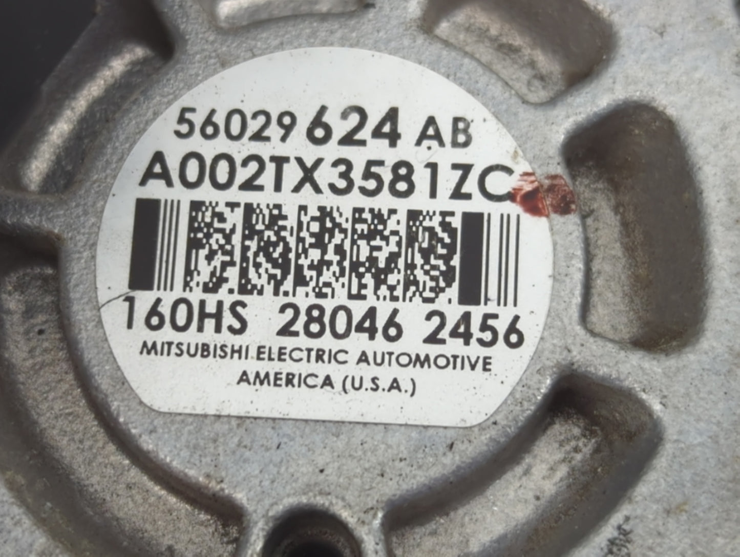 2015-2021 Jeep Renegade Alternator Replacement Generator Charging Assembly Engine OEM P/N:56029624AB Fits OEM Used Auto Part