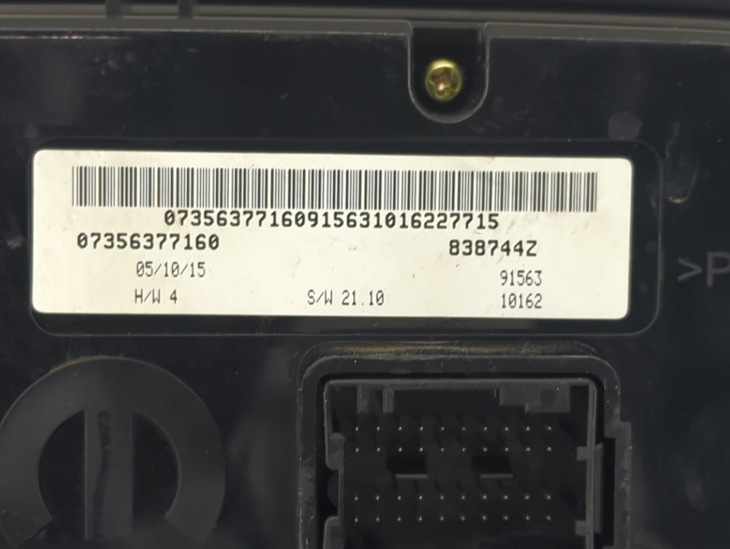 2015-2016 Jeep Renegade Climate Control Module Temperature AC/Heater Replacement P/N:838744Z Fits Fits 2015 2016 OEM Used Au