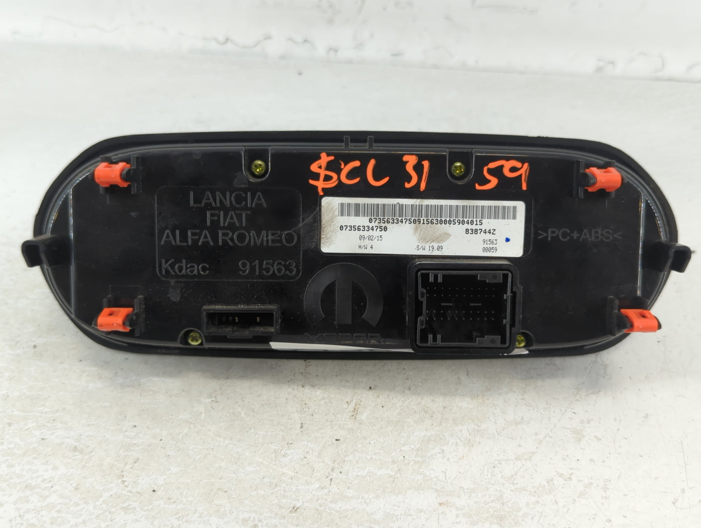 2015-2016 Jeep Renegade Climate Control Module Temperature AC/Heater Replacement P/N:838744Z 07356334750 Fits Fits 2015 2016