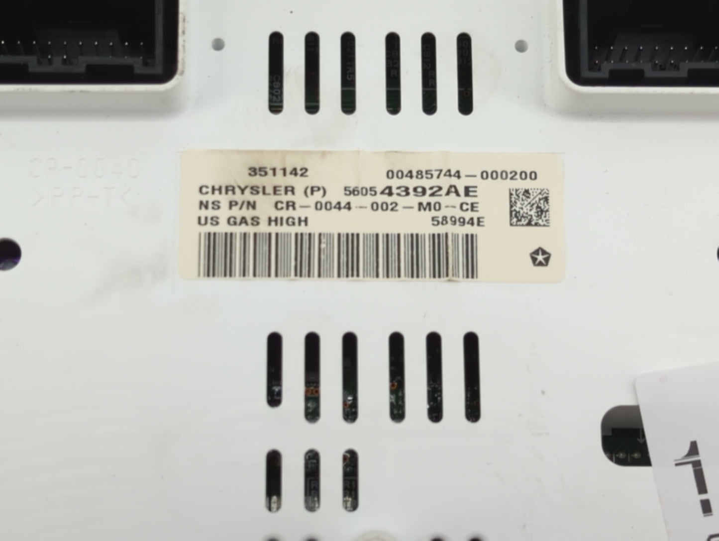 2015-2018 Jeep Wrangler Instrument Cluster Speedometer Gauges P/N:56054392AE CR-0044-002-M0-CE Miles:134K Fits OEM Used Auto