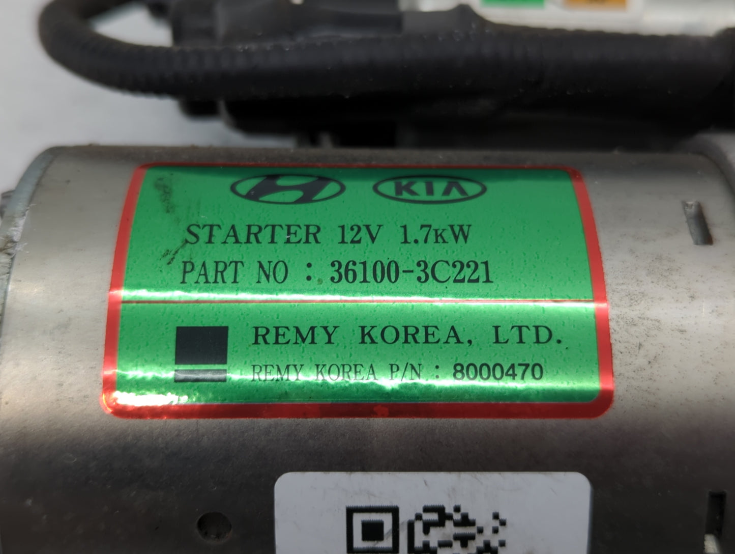 2015-2020 Kia Cadenza Car Starter Motor Solenoid OEM P/N:36100-3C221 Fits Fits 2015 2016 2017 2018 2019 2020 OEM Used Auto P