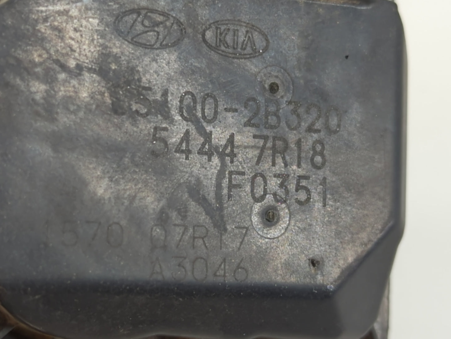 2014-2016 Kia Forte Throttle Body P/N:35100-2B320 Fits Fits 2013 2014 2015 2016 OEM Used Auto Parts - Oemusedautoparts1.com