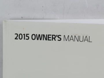 2015 Kia Forte Owners Manual Book Guide P/N:FA7O-EU4DL OEM Used Auto Parts